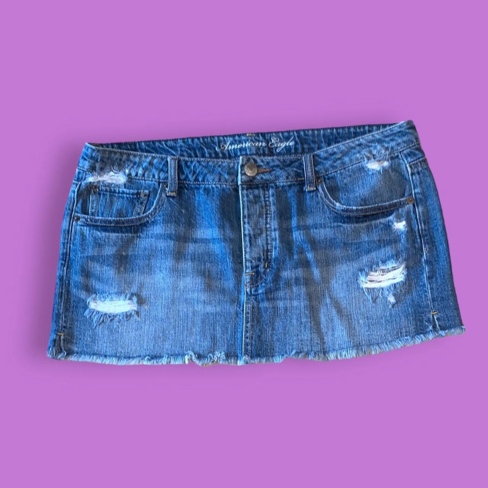 Skirts AE American Eagle Micro Denim Jean Skirt 12